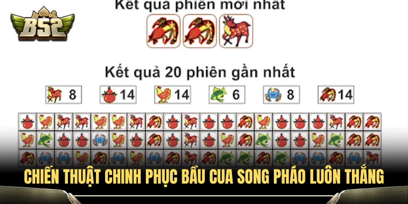 Bí kíp soi cầu bầu cua song pháo B52Club bất bại từ cao thủ 